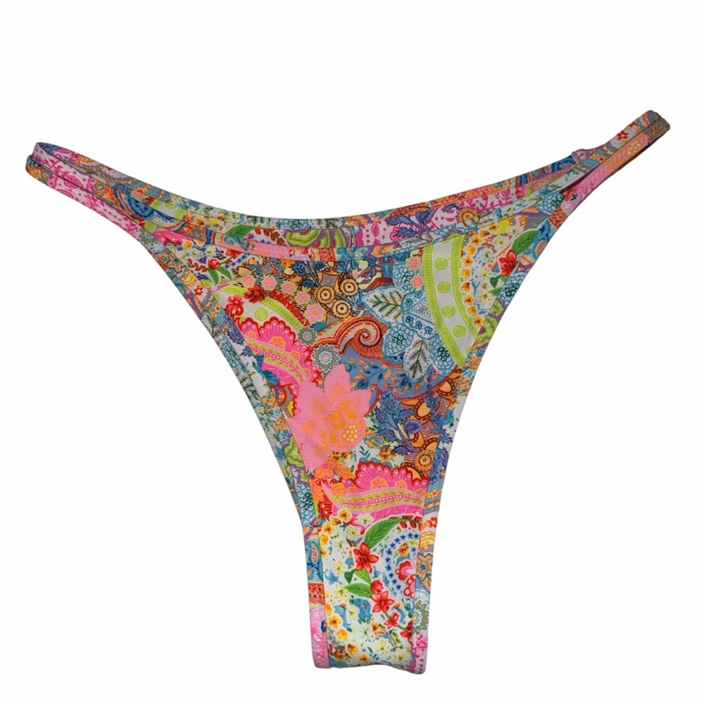 Kulani Kinis Paisley High-Cut Bikini Bottom